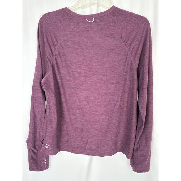 Title Nine Grace Raglan Long Sleeve Tee Womens XL Purple Stretch Workout Gym - Picture 2 of 7